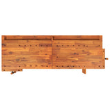 Workbench with Drawers and Vices 192x62x83 cm Solid Wood Acacia 153325