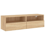 TV Wall Cabinet Sonoma Oak 100x30x30 cm Engineered Wood 836886