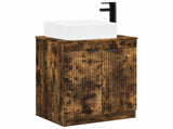 Bathroom Furniture Set Smoked Oak Engineered Wood 3404227