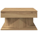 Coffee Table Artisan Oak 55x55x30 cm Engineered Wood 856633