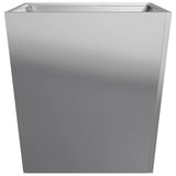 Garden Planter 50x50x50 cm Galvanised Steel 851076