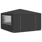 Professional Party Tent with Side Walls 4x4 m Anthracite 90 g/m 48535