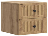 Wall-Mounted Bedside Cabinet 2 pcs Artisan Oak Engineered Wood 897974