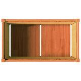 Garden Planters 2 pcs Wax Brown Solid Wood Pine 837464