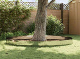 Lawn Edging 20 pcs 103 x 30 cm metal Silver 8008319