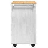 Kitchen Trolley FLORO White 72.5 x 45 x 80 cm Solid Pine Wood 42011250
