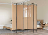 Room Divider Beige 200 x 220 cm Fabric 42039205