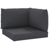 Pallet Cushions 3 pcs Black Oxford Fabric 361780