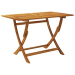 7 Piece Folding Outdoor Dining Set Solid Acacia Wood 43379