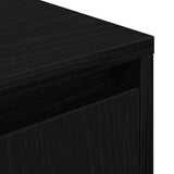 Bedside Cabinet with LED Lights Black 38x34x65 cm 861302