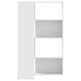 Corner Bookcase 4-Tier White 85x85x140 cm Engineered Wood 3307810