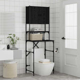 Washing Machine Cabinet Black 0ak 68 x 48.5 x 194 cm 871369