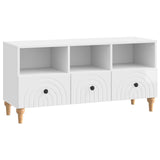 TV Cabinet High Gloss White 102 x 34.5 x 50 cm Engineered Wood 894219