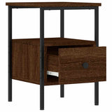 Bedside Cabinets 2 pcs Brown Oak 34x36x50 cm Engineered Wood 826052