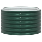 Garden Raised Bed Green 160 x 80 x 44 cm Steel 42008130