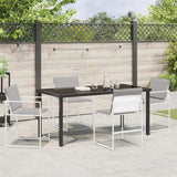 Garden Dining Set Folding 5 pcs White Textilene and steel 3379337