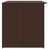 Garden Storage Box Brown 150x100x100 cm Poly Rattan 44246