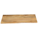 Table Top 90x80x3.8 cm Live Edge Solid Wood Mango 370747