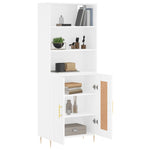 Highboard White 69.5x34x180 cm Engineered Wood 3189941