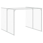 Dog House with Run Anthracite 214x1273x181 cm Galvanised Steel 3189124