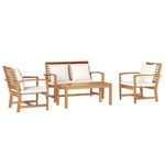 Garden Sofa Set Natural Solid teak wood 3356853
