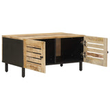 Coffee Table Natural 80 x 50 x 40 cm Solid Mango Wood 4018849