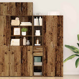 Bookcase with Drawer Old Wood 30 x 42.4 x 185.2 cm 868739