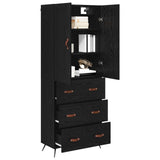 Highboard Black Oak 69.5 x 34 x 180 cm Engineered Wood 3416236
