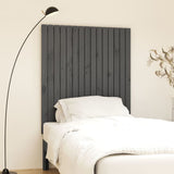Wall Headboard Grey 95.5x3x110 cm Solid Wood Pine 824935