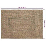 Area Rugs Natural and Black 120 x 170 cm Jute 42010499