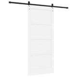 Sliding Door ORKDAL White 93 x 211 cm Solid Pine Wood 3333825