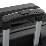 Suitcase Folding with Lock Black 34 x 23 x 55.5 cm ABS Plastic 42006226