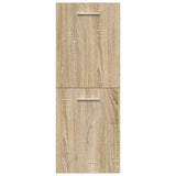 5 Piece Bathroom Furniture Set Sonoma Oak Engineered Wood 3325021