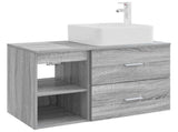 Bathroom Furniture Set 2 pcs Grey Sonoma Engineered Wood 3403901