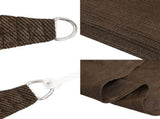 Sunshade Sail 160 g/m Brown 6x7 m HDPE 311799