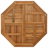 Table Top 90x90x2.5 cm Octagonal Solid Wood Teak 366667