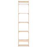246438 Ladder Wall Shelf Cedar Wood 41,5x30x176 cm