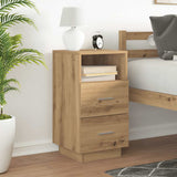 Bedside Cabinet with 2 Drawers Artisan Oak 36x36x68 cm 858594