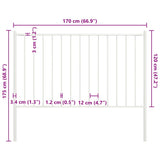 Fence Panel Woerden with Posts Steel 1.7x1.25 m White 145217