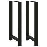 Bar Table Legs Black 2 pcs 60x cm Steel 4013356