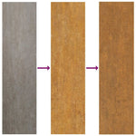 Garden Gate 105x130 cm Corten Steel Grass Design 153228