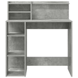Desk Concrete Grey 90 x 48 x 101.5 cm Engineered Wood 869525