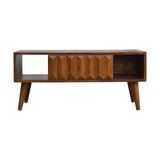 Chestnut Prism Sliding Media Unit IN695