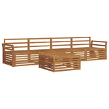 Outdoor Sofa Set 5 pcs Natural Solid Acacia Wood 3372979