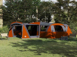 Family Tent 20-Person Grey and Orange 745 x 700 x 217 cm 42004079