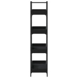 Bookcase 4-Tier Black 100x33x145.5 cm Engineered Wood 837692
