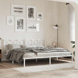 Metal Replace Headboard White 200 cm 376215