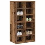 ZNTS Shoe Rack Old Wood 54x34x100.5 cm Engineered Wood 855836