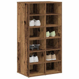 ZNTS Shoe Rack Old Wood 54x34x100.5 cm Engineered Wood 855836