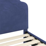 Children's Bed Frame with Headboard Police Blue 90 x 200 cm 42010963